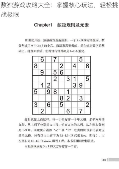 数独游戏玩法与技巧解析