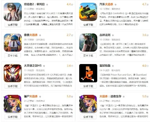 手机网游排行榜解析及热门游戏推荐