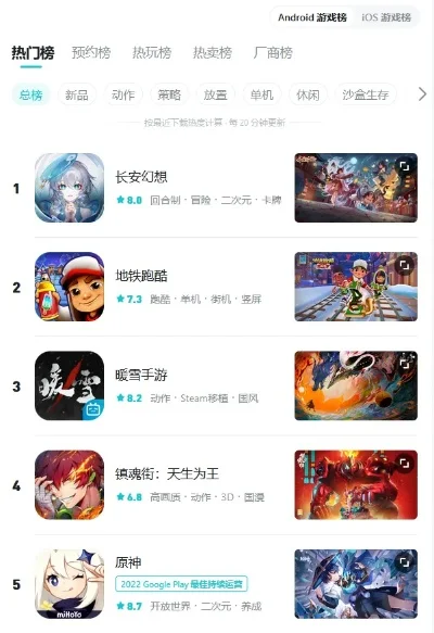 安卓游戏推荐手游排行榜-安卓手游推荐榜单