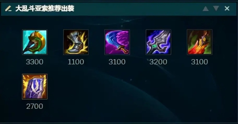 亚索大乱斗出装-亚索大乱斗出装策略