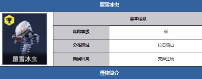 星球重启覆雪冰虫的位置和打法技巧