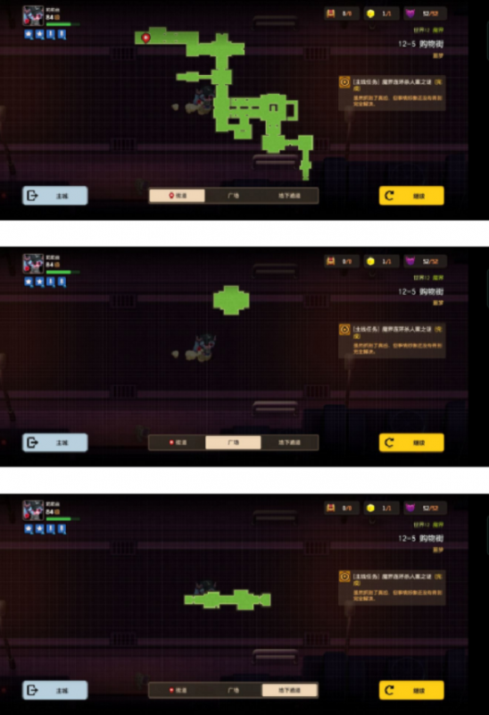 坎公骑冠剑噩梦12-5全收集攻略:保姆级步骤解析,碎片位置一网打尽