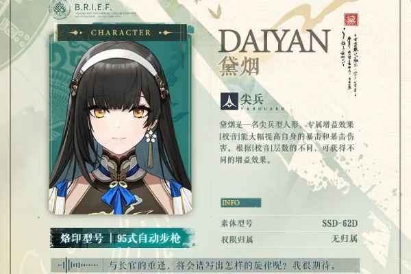 少女前线2追放黛烟实力详解：强在哪？值得培养吗？
