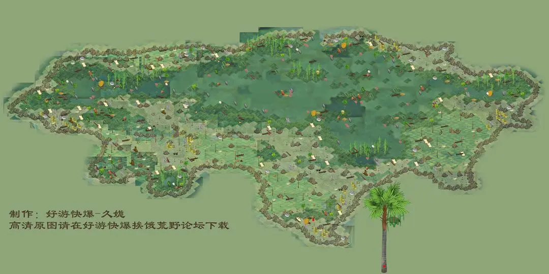 挨饿荒野2024全地图资源点分布详解：竹子、鸟蛋、粪便等采集攻略