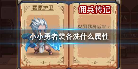 小小勇者装备洗什么属性好：800级装备属性选择指南