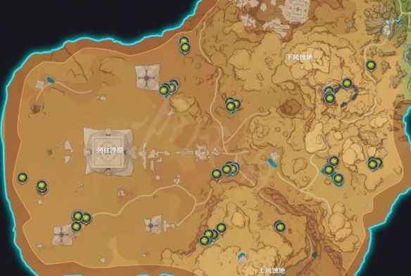 原神3.1版本沙漠地图中枣椰的分布位置及寻找技巧