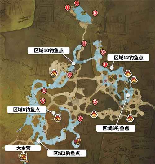 怪物猎人荒野钓鱼全攻略：各区域钓点与鱼类一览