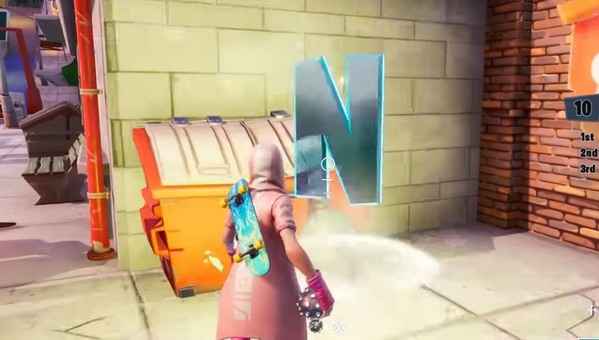 堡垒之夜onfire字母位置全攻略