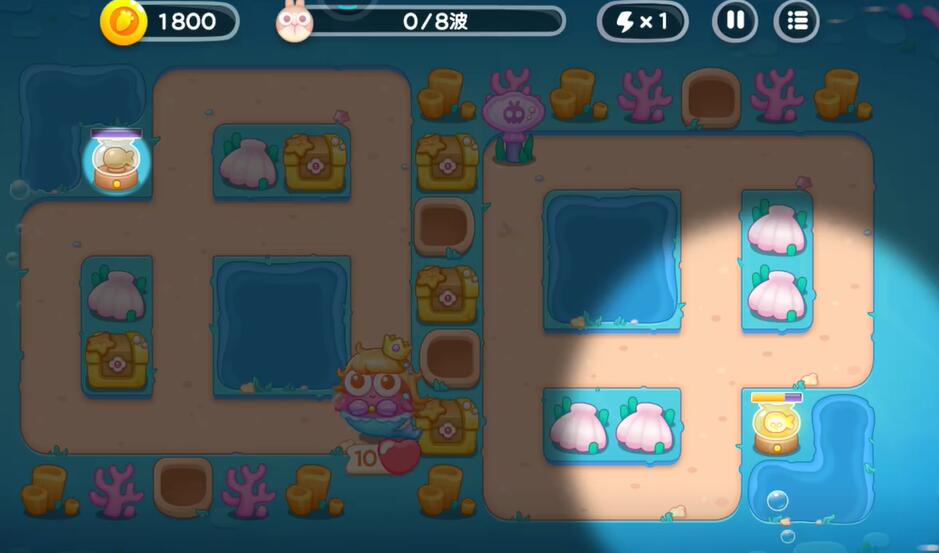 保卫萝卜4：海的闺女第58关通关秘籍