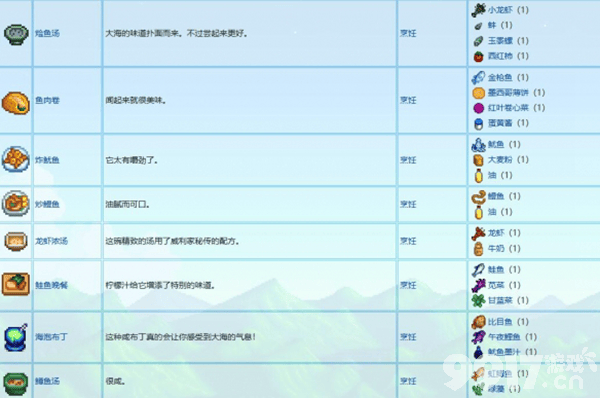 星露谷物语威利喜欢的礼物清单