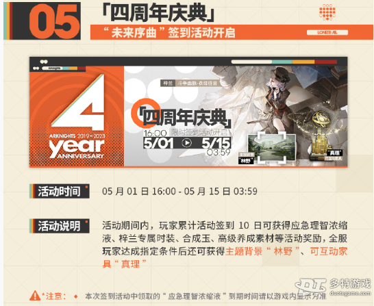 明日方舟四周年庆典福利全解析