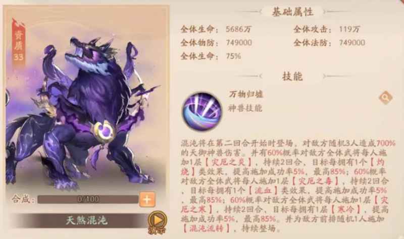 天煞混沌的强大之处及其在游戏中的实际表现
