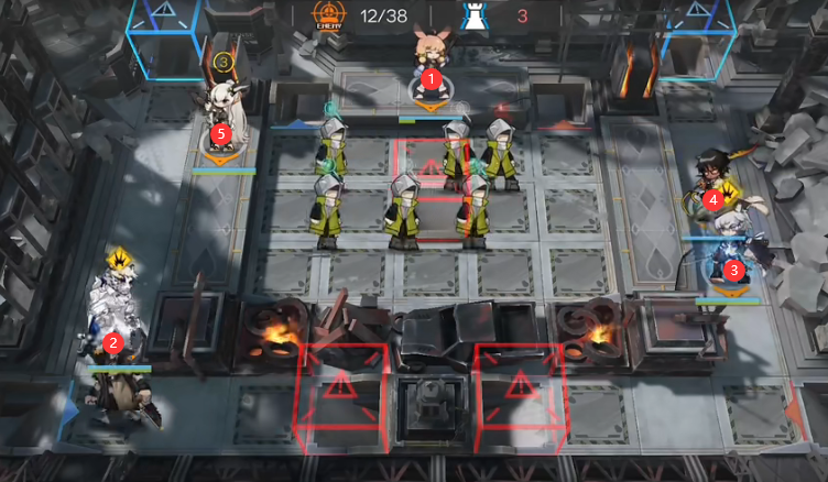 明日方舟12-4磨难难度通关指南
