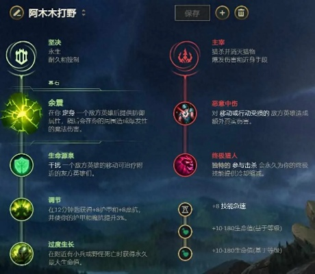 阿木木打野主副技能加点全解析